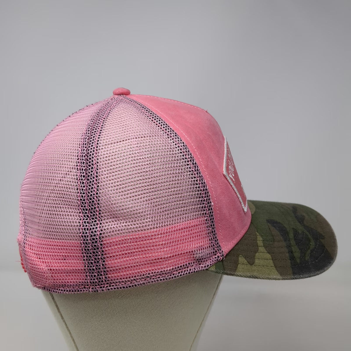 Cult of Individuality Pink Camo Trucker Hat One Size Slogan Patch Mesh Back