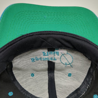 KC 5 Panel Hat Black Blue One Size Snapback Team Spokane Green Underbrim