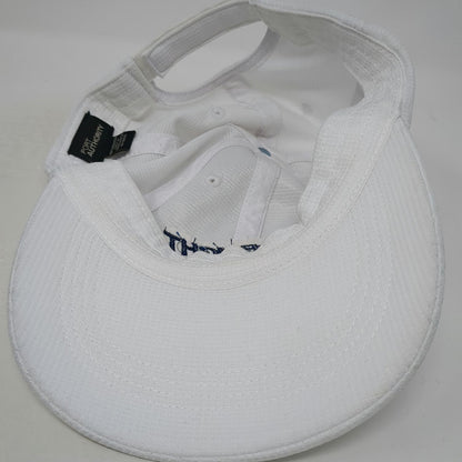 Port Authority Baseball Cap White OSFM Camp Starlight Blue Strapback Hat Logo