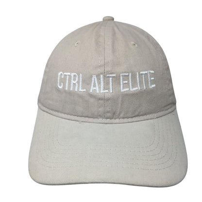Ctrl Alt Elite Slideback Hat Tan One Size Embroidered Port & Company