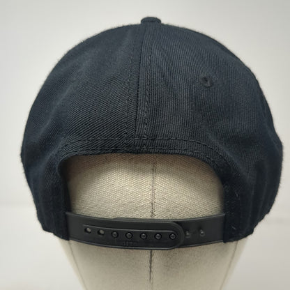 Deep Clothing Brand Snapback Black Gray One Size Flat Brim Script Embroidery Hat