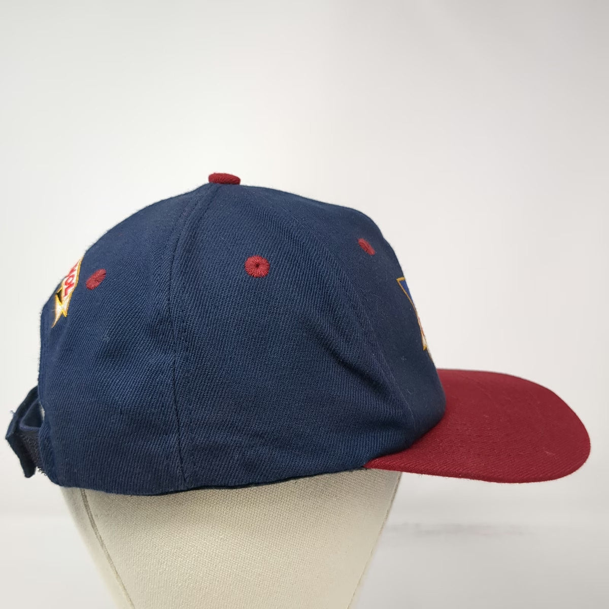 Rossignol Baseball Cap Blue Red One Size Embroidered Logo Strapback Hat Skiing