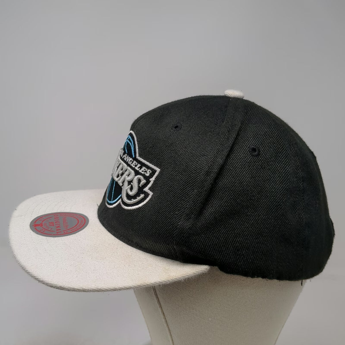 Mitchell & Ness Los Angeles Lakers NBA Snapback Hat Black White Blue One Size OS