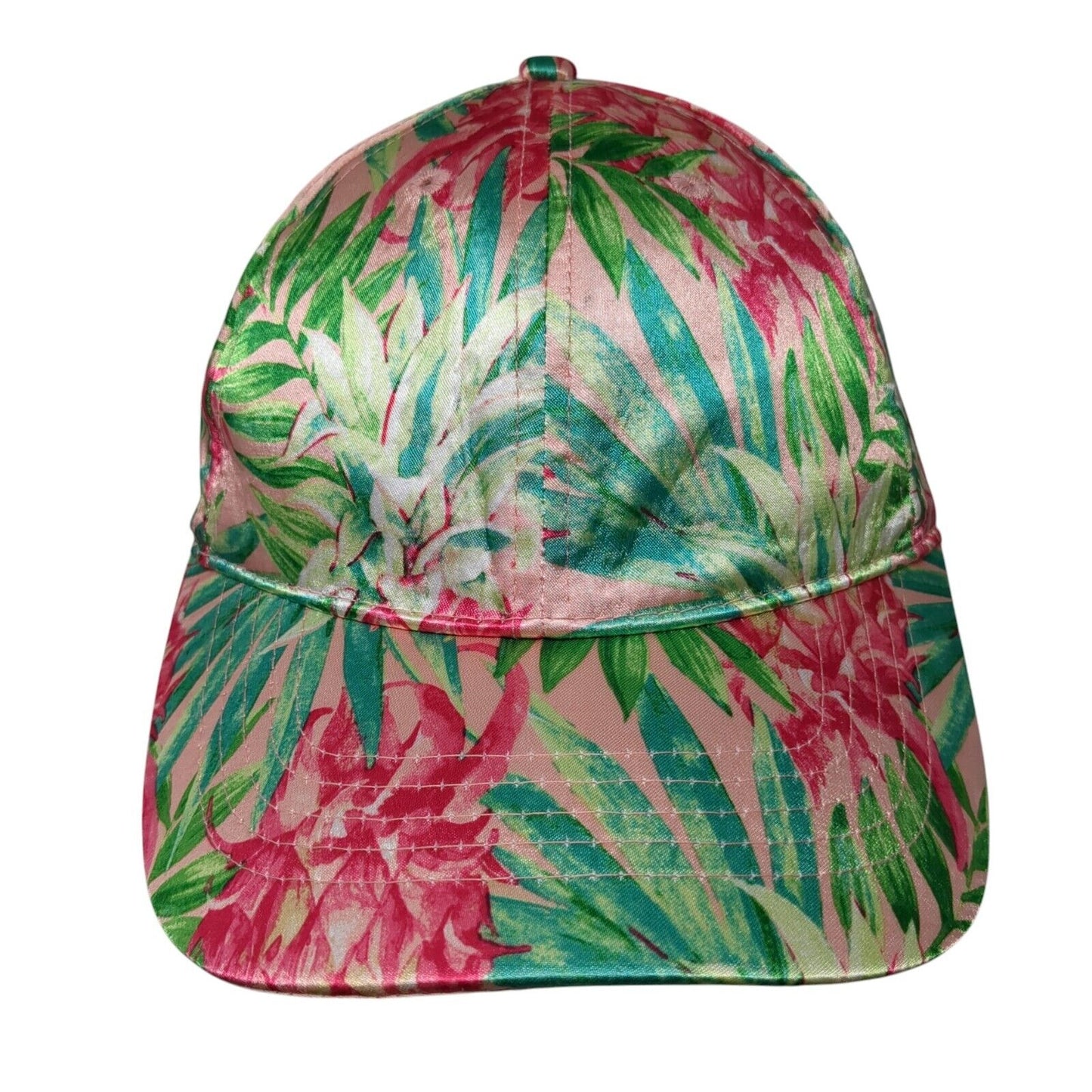 Unbranded Slideback Hat Multicolor OS Adjustable Daylily Close Pineapple Print