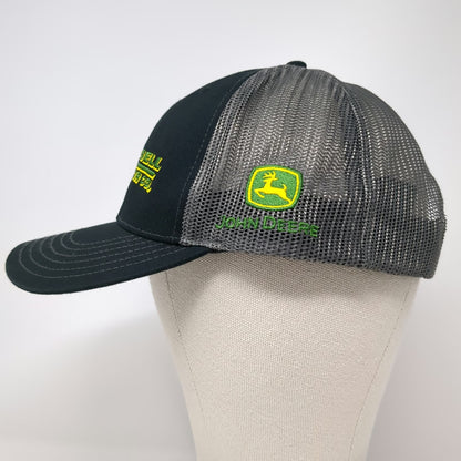 John Deere Trucker Hat Black One Size Snapback Campbell Tractor Co Mesh Back