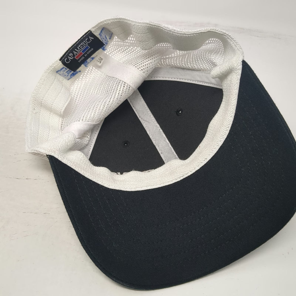 Cap America Baseball Cap Black M Spencer Fluid Power Eaton Mesh Back Stretch Hat