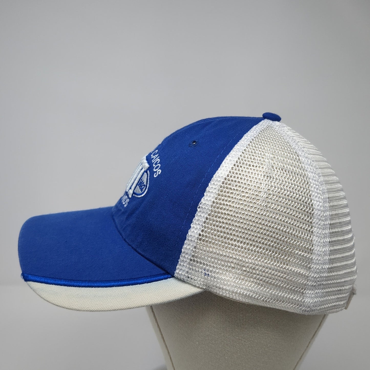 Trucks & Caicos BWI Islands Est. 1492 Trucker Hat Blue OS Adjustable Mesh Back