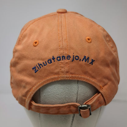District Threads Baseball Cap Orange One Size Zihuatanejo Mexico Z-What? Hat