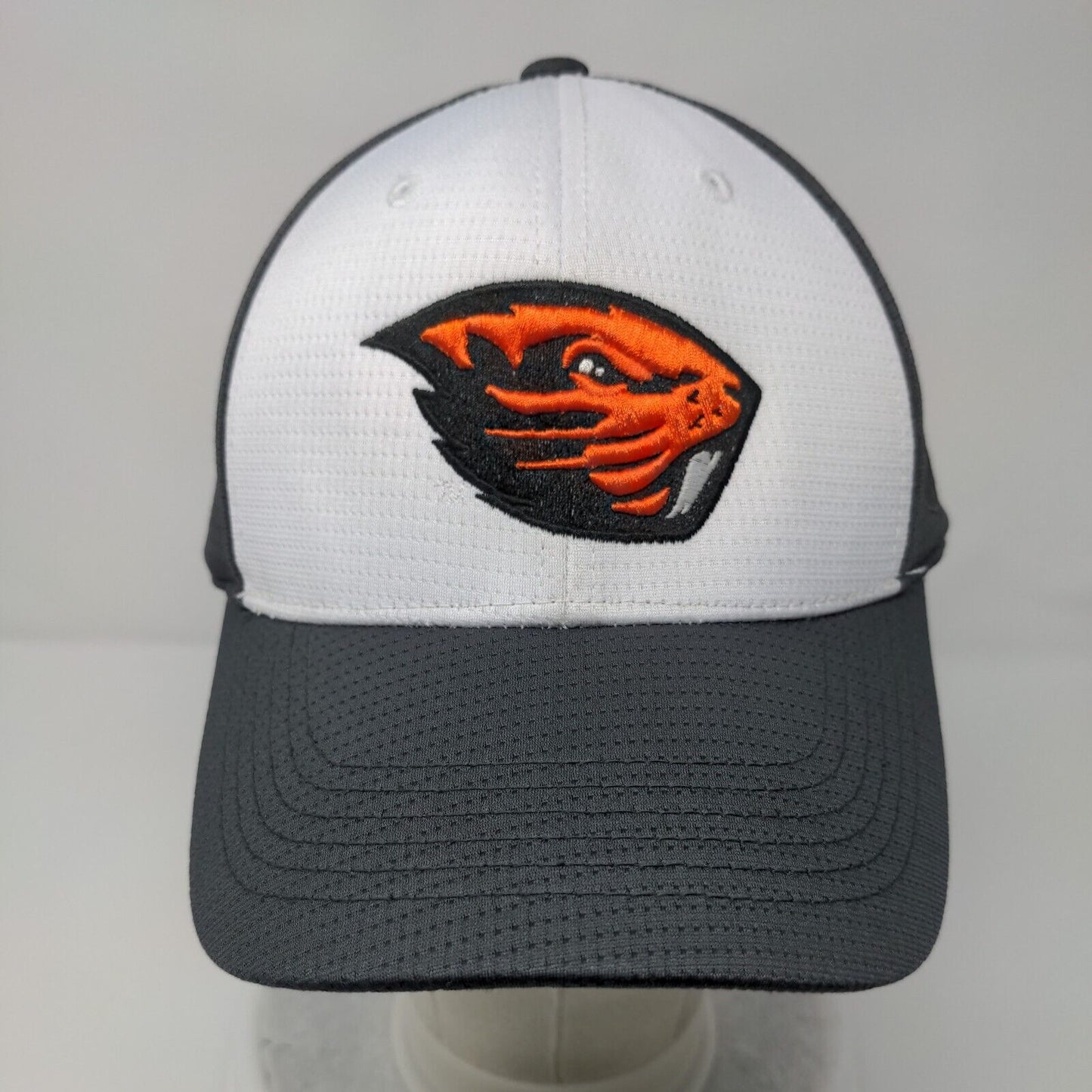 Oregon State Beavers Fitted Hat Gray One Fit Embroidered Top Of The World