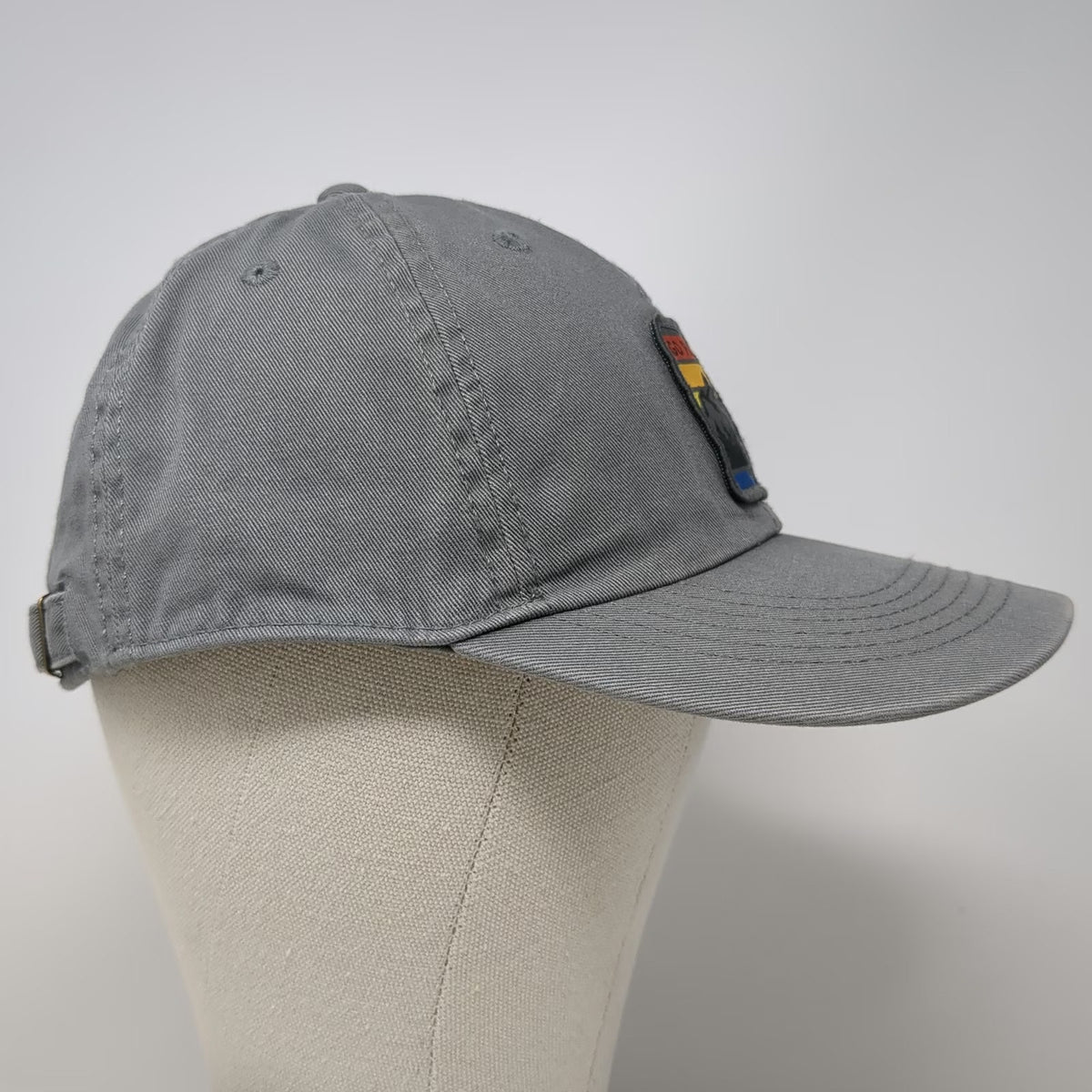 Life is Good Baseball Cap Gray One Size Go Places Camper Mountain Patch Hat