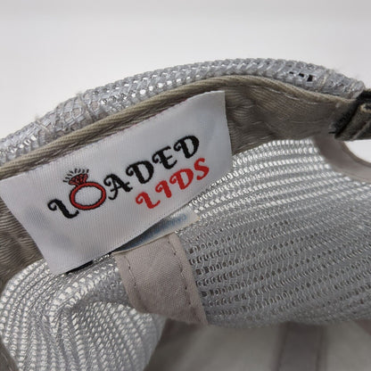 Home Strapback Mesh Back Trucker Hat Gray One Size Adjustable Loaded Lids