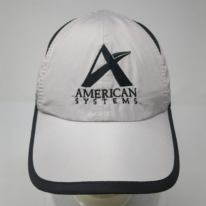 American Systems Strapback Hat Gray One Size Adjustable Embroidered Hit Wear