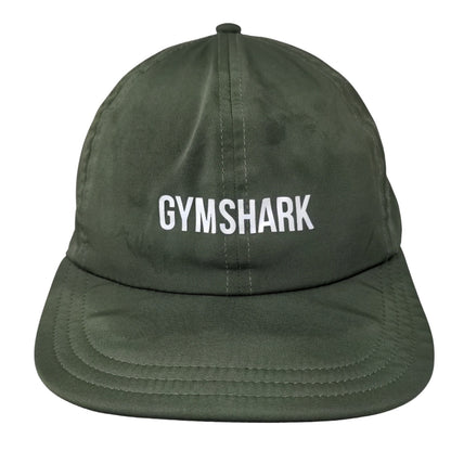 Gymshark Slideback Hat Green One Size Adjustable 6 Panel Polyester Blend