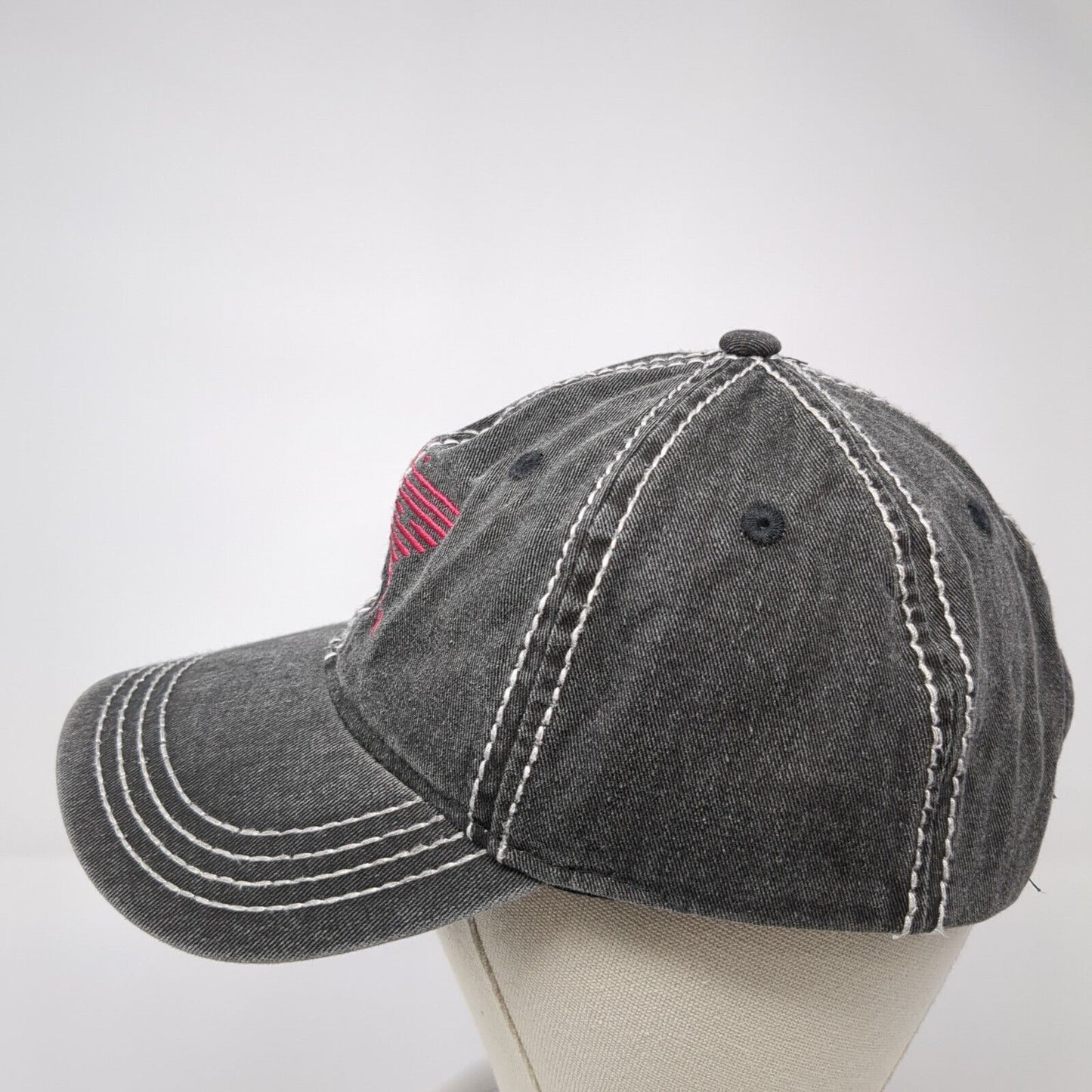 Redpath Strapback Hat Gray One Size Adjustable Embroidered Outdoor Cap