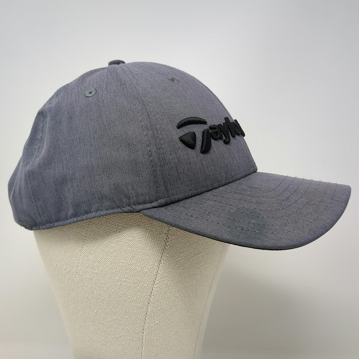 TaylorMade Baseball Cap Gray Black One Size TimberStone Golf Course Curved Hat