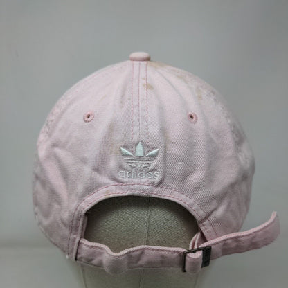 Adidas Slidebak Hat Pink OSFM Adjustable Embroidered Trefoil Vented Holes