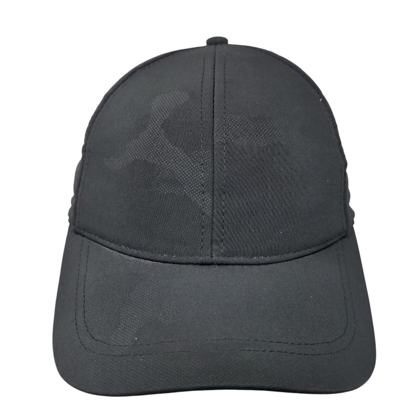 H&M Snapback Hat Black Camo One Size Adjustable 6 Panel Blank