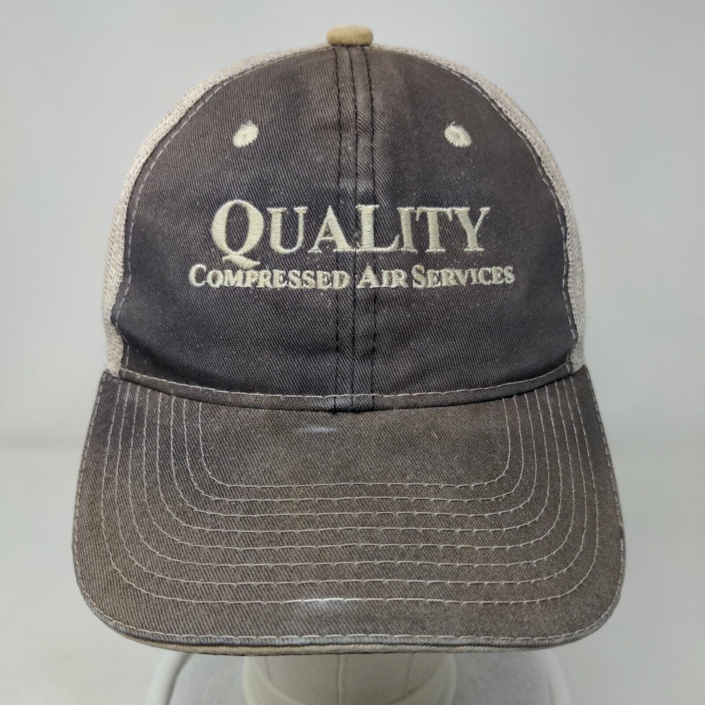 Quality Compressed Air Services Strapback Trucker Hat Multicolor OSFM Mesh Back