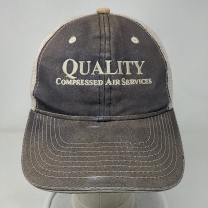 Quality Compressed Air Services Strapback Trucker Hat Multicolor OSFM Mesh Back