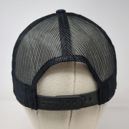 Pit Bull Pipehunter Black Trucker Hat One Size Snapback Mesh Back Embroidered