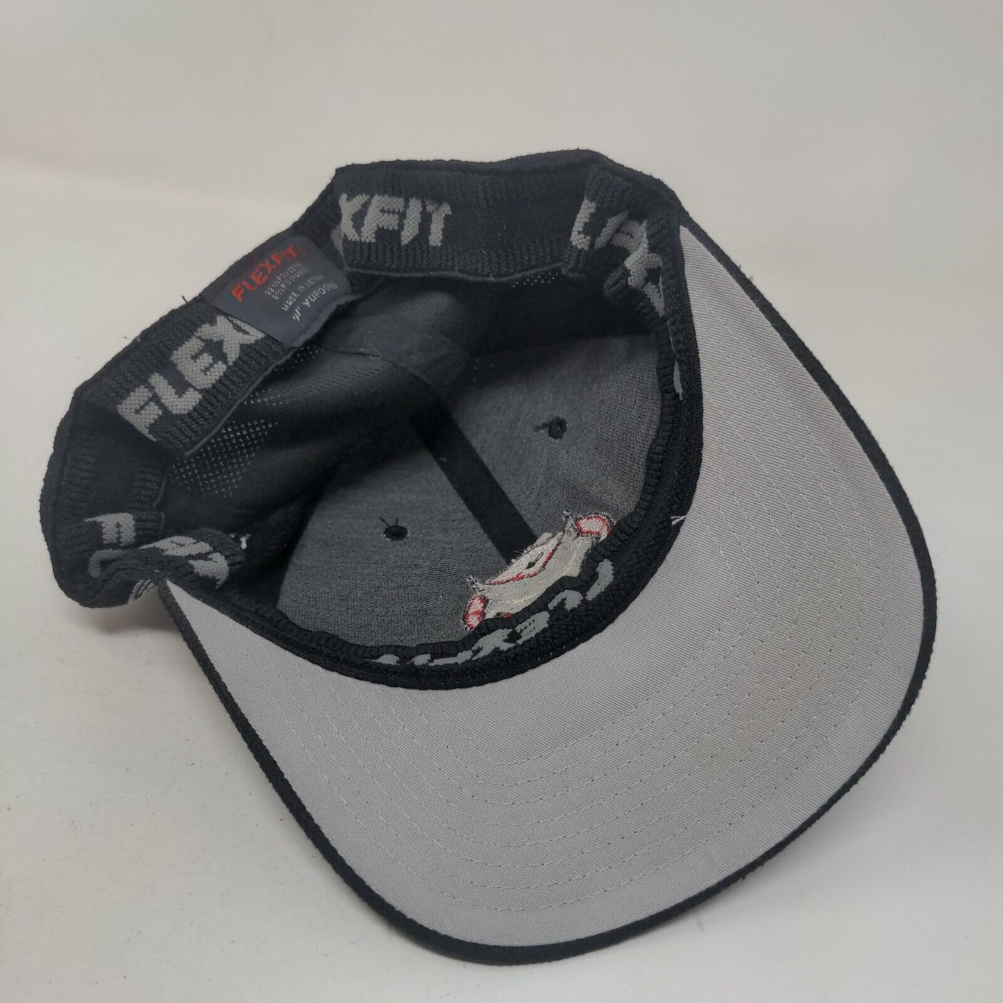 Atlas Premier Fitted Hat Black One Size Embroidered Flexi Fit 6 Panel Yupoong