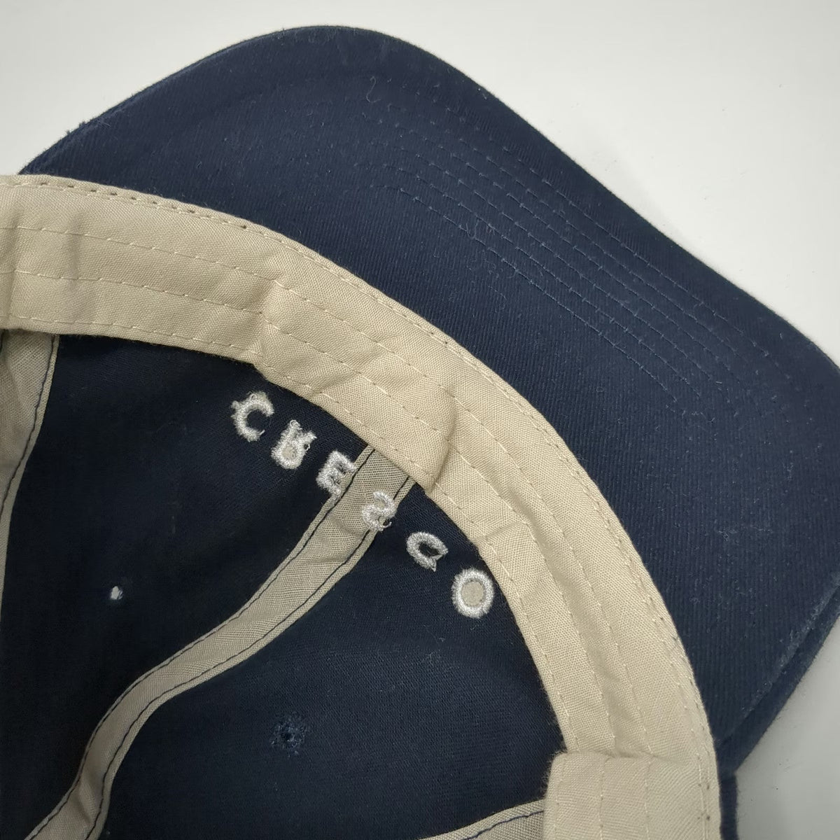 Blue Baseball Cap One Size Cresco Embroidered Logo Adjustable Slideback Hat