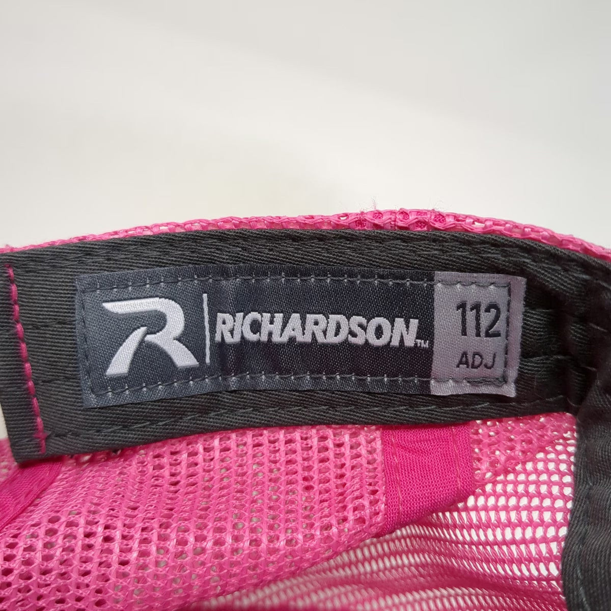 Richardson 112 Trucker Hat Black Pink One Size Disaster Response Mesh Snapback