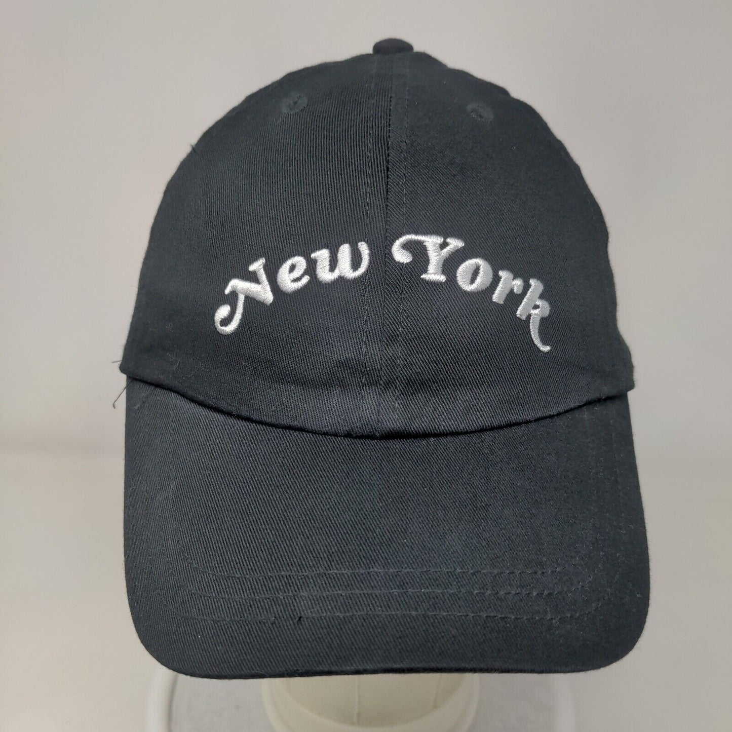 New York Slideback Hat Black One Size Embroidered Victoria's Secret PINK