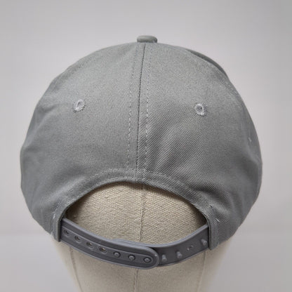 JST Snapback Hat Gray One Size Adjustable Embroidered 6 Panel Port Authority
