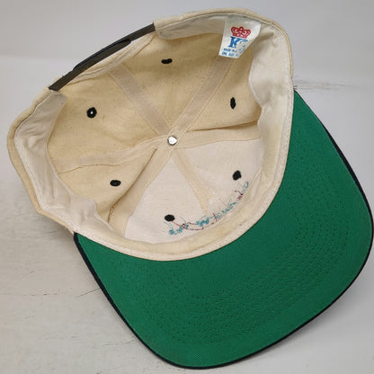 KC Snapback Beige Black One Size StorageWorks Digital Hat Green Underbrim Logo