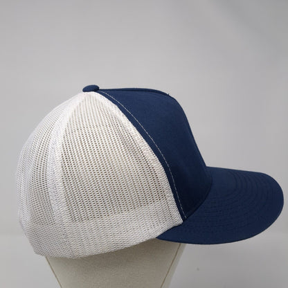 Blue Cross of Idaho Snapback Trucker Hat Blue OS Adjustable Mesh Back Yupoong