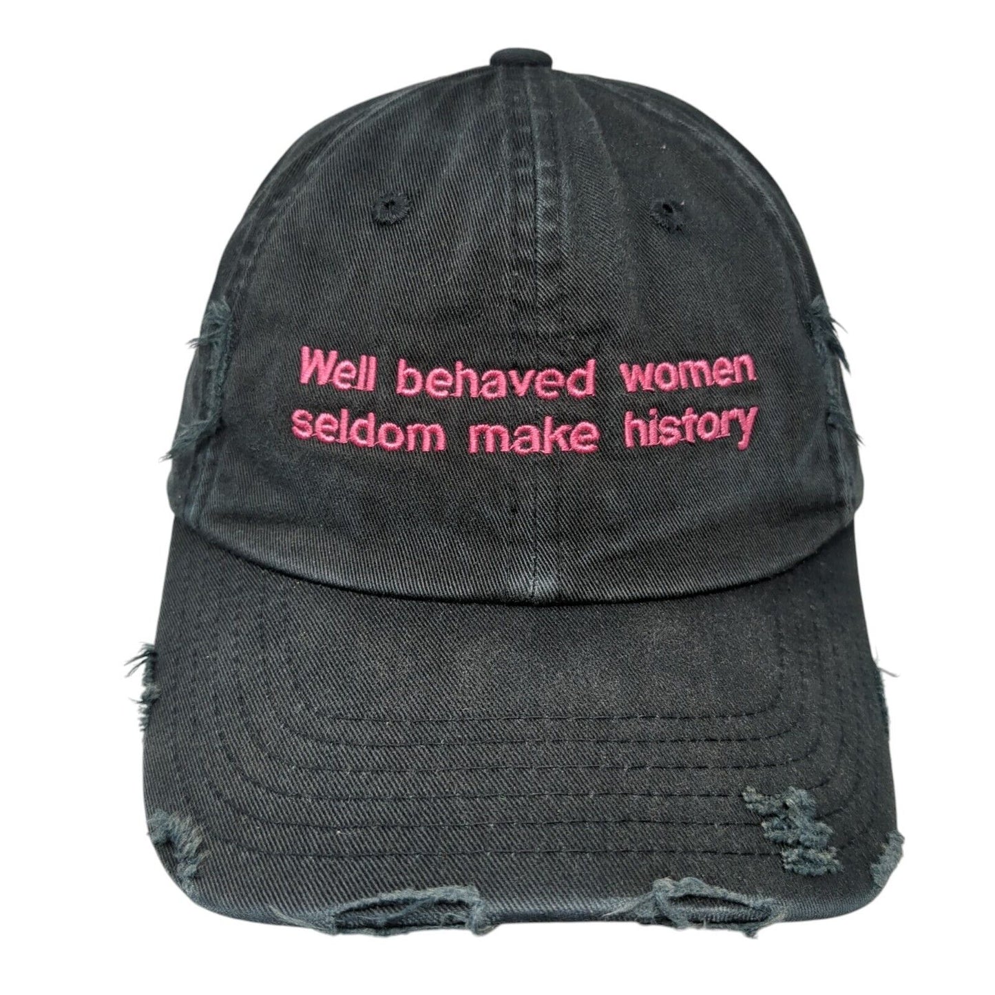 Well Behaved Women Slideback Hat Black One Size Adjustable District