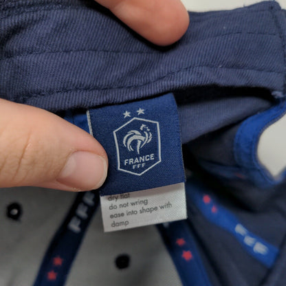 France FFF Slideback Hat Blue Size 58 Adjustable Embroidered 6 Panel Weeplay