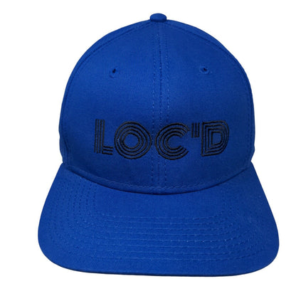 Loc'd Snapback Hat Blue OSFM Adjustable Embroidered 6 Panel Otto
