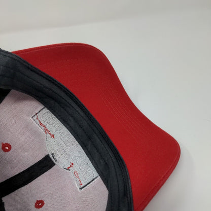 Valley Country Store Snapback Mesh Back Trucker Hat Red OSFA Colorblock