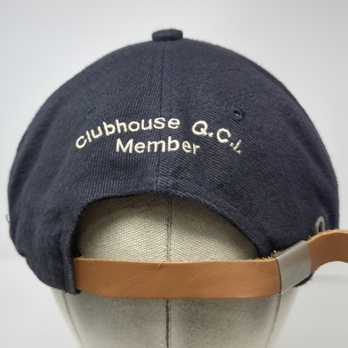 KP Baseball Cap Blue One Size Leather Strap Fishing Club Clubhouse Member Hat