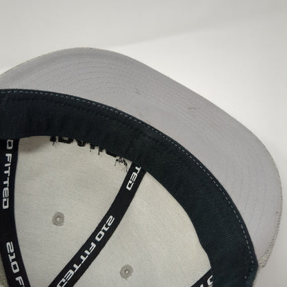 Idaho Fitted Hat Gray 7 1/4-7 5/8 Solid 6 Panel Vent Holes Outdoor