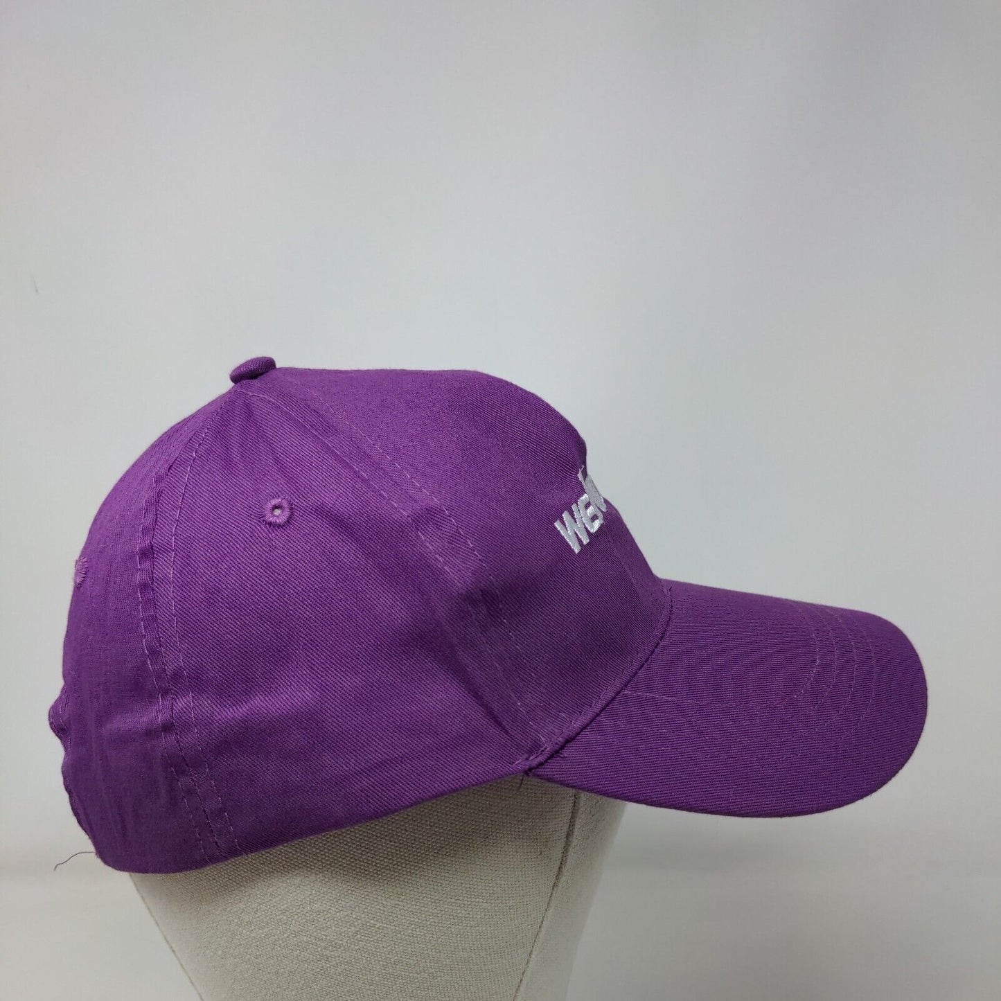 Well Woman Strapback Hat Purple OSFA Embroidered Adjustable Vent Holes