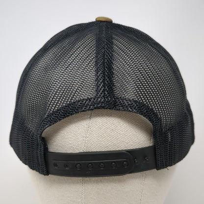Yupoong Trucker Hat Green Black Camo One Size Mesh Snapback Entrepreneur Logo