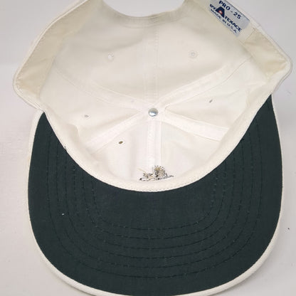 Texace Cap White OSFM Johnny Miller Eagle Signature Golf Hat Vintage Made In USA