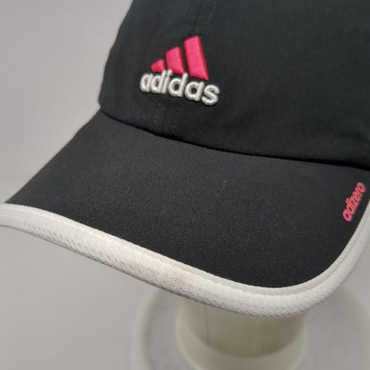 Adidas Adizero Strapback Hat Black One Size Adjustable Embroidered 6 Panel