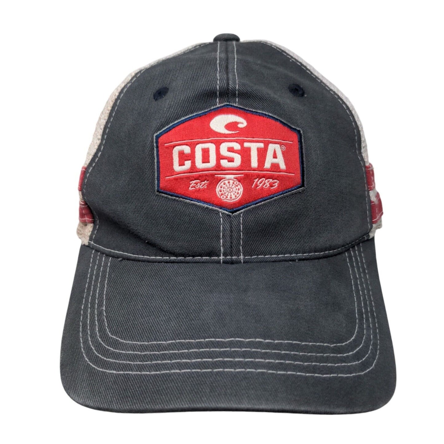 Costa Del Mar Snapback Mesh Back Trucker Hat Multi One Size Embroidered