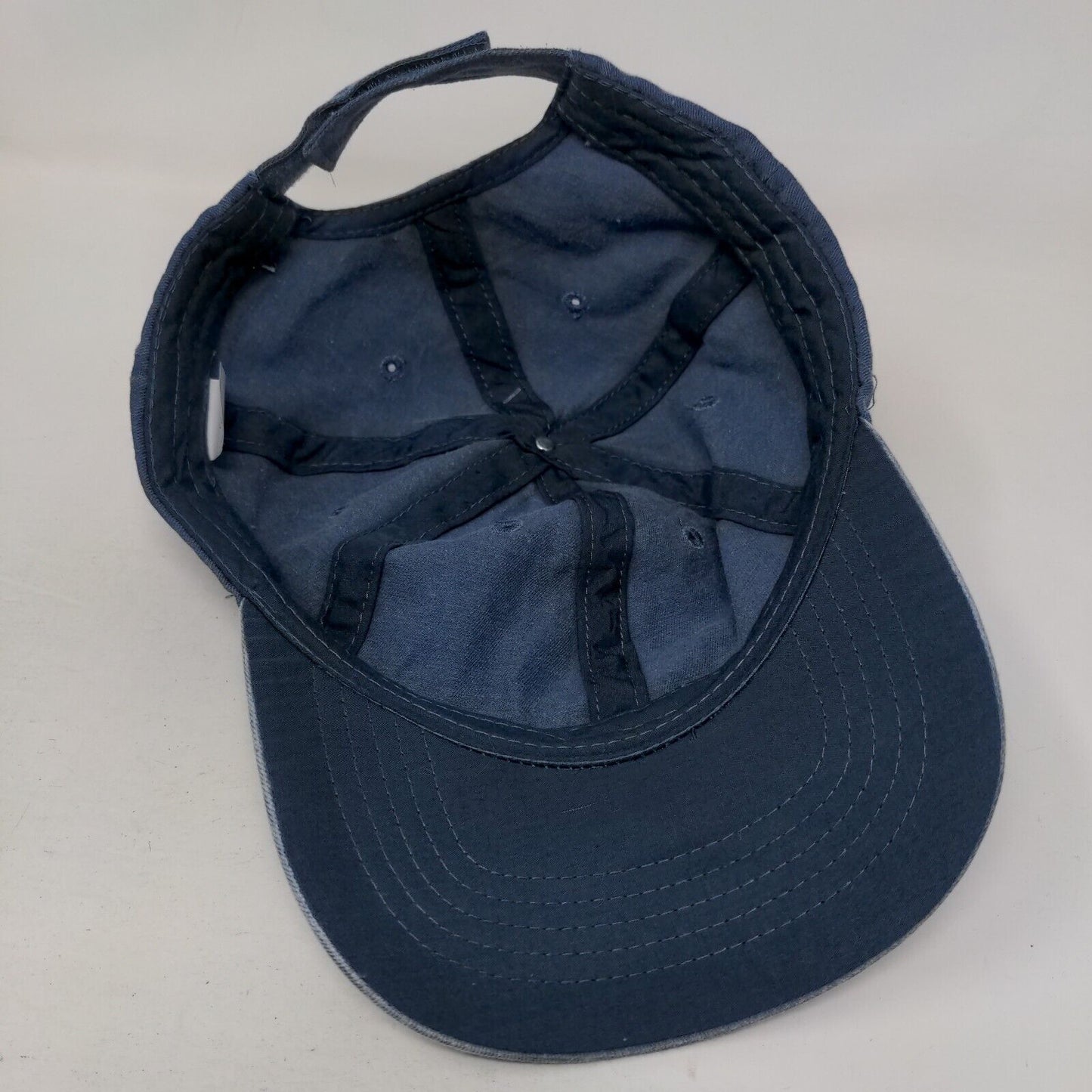 Time And Tru Strapback Hat Blue OSFM Adjustable Solid 6 Panel W/Tags