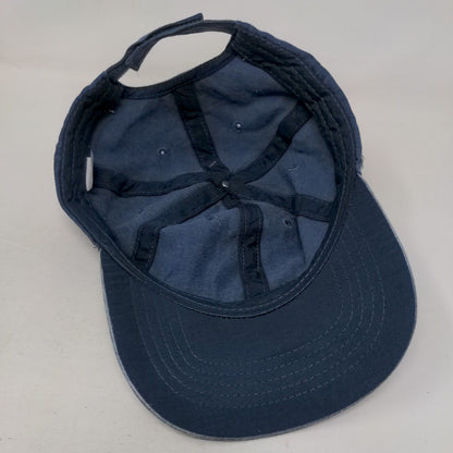 Time And Tru Strapback Hat Blue OSFM Adjustable Solid 6 Panel W/Tags