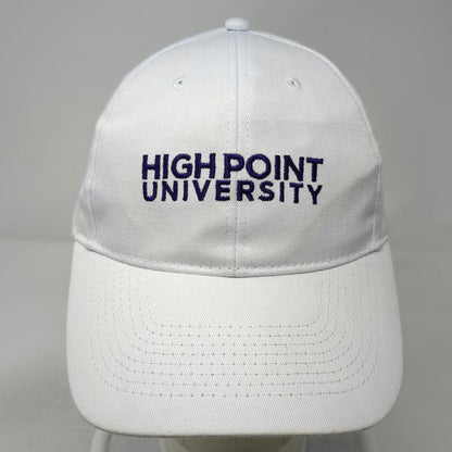 High Point University Baseball Cap White Purple One Size Embroidered Panther hat