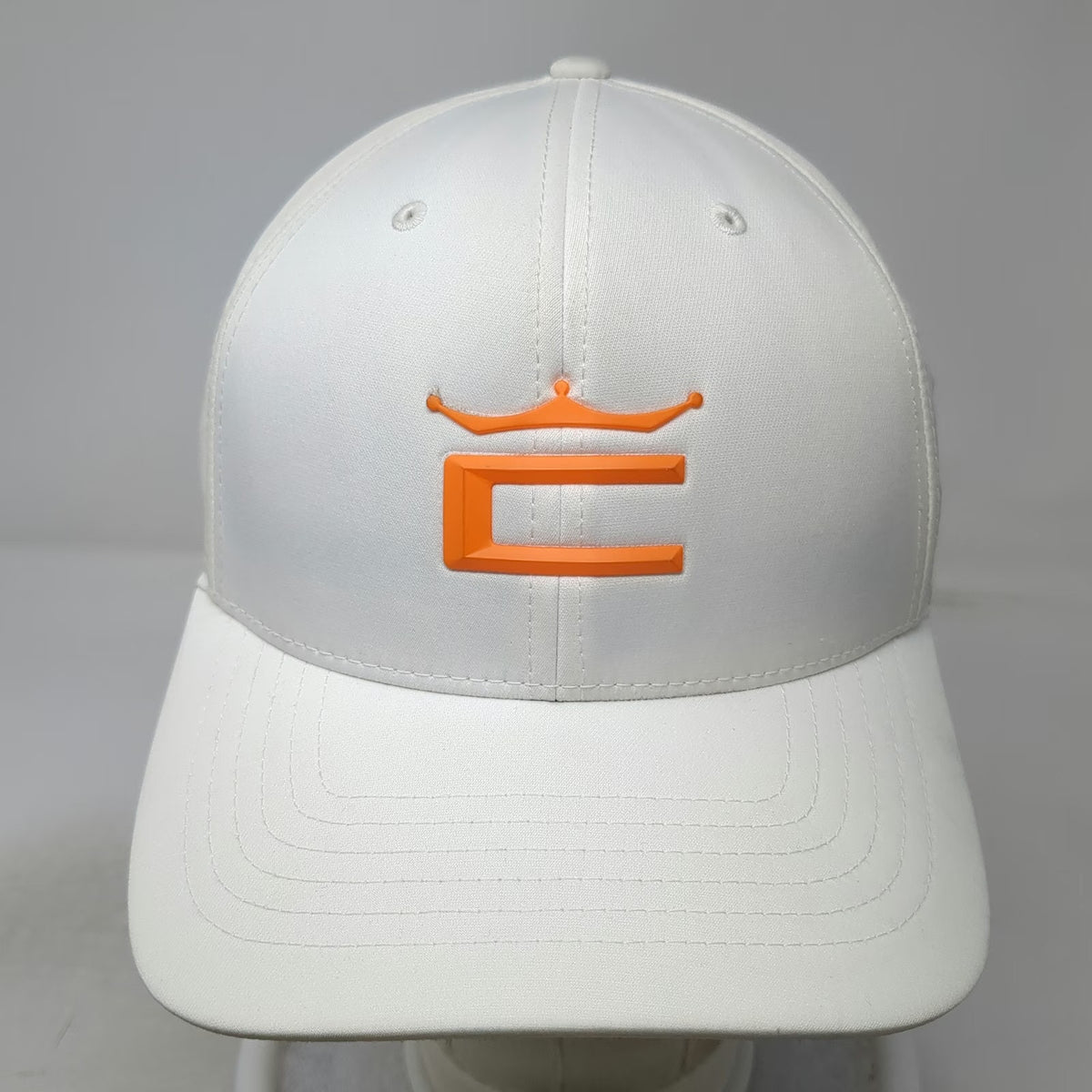 Cobra Snapback Hat White One Size Flexfit 110 Puma Golf Orange Logo Exclusive
