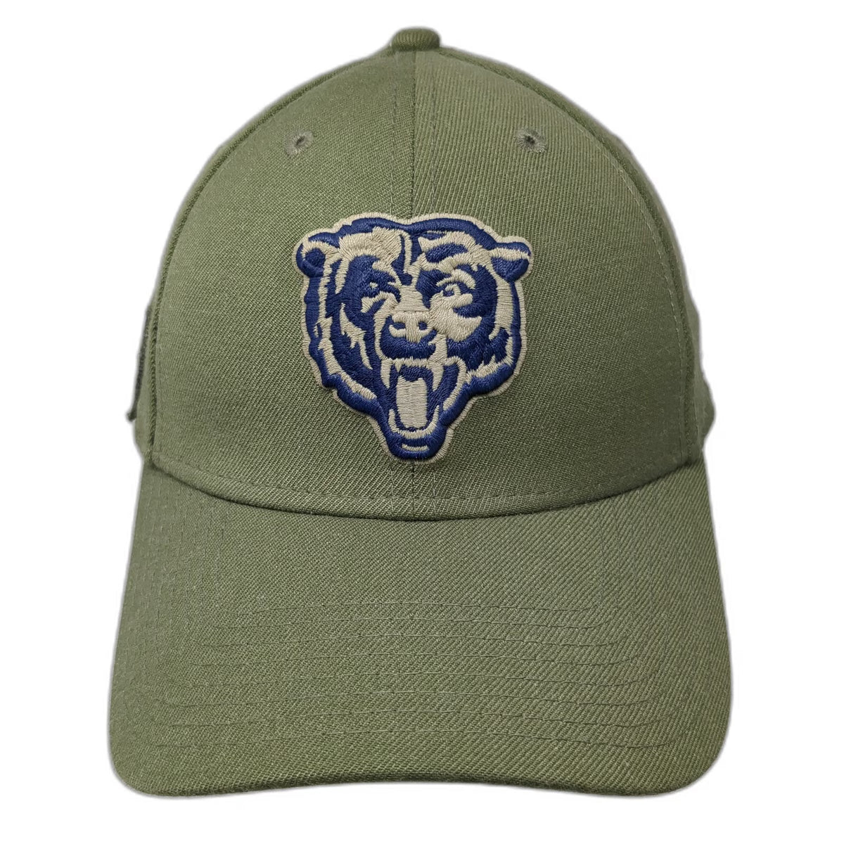 New Era Chicago Bears NFL Green L Hat Salute To Service 39THIRTY US Flag Patch