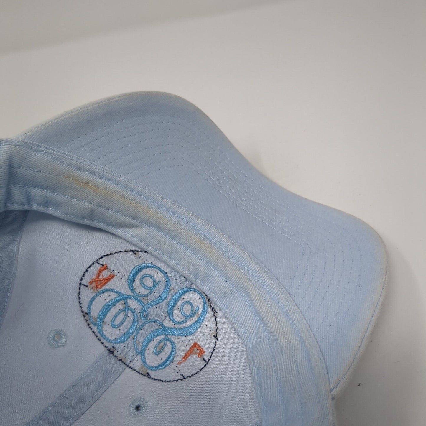 Gulf Shores Strapback Hat Blue One Size Solid Adjustable Embroidered