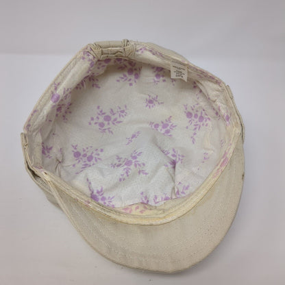Unbranded Fitted Newsboy Cap Hat Tan One Size Solid Blank Outdoor