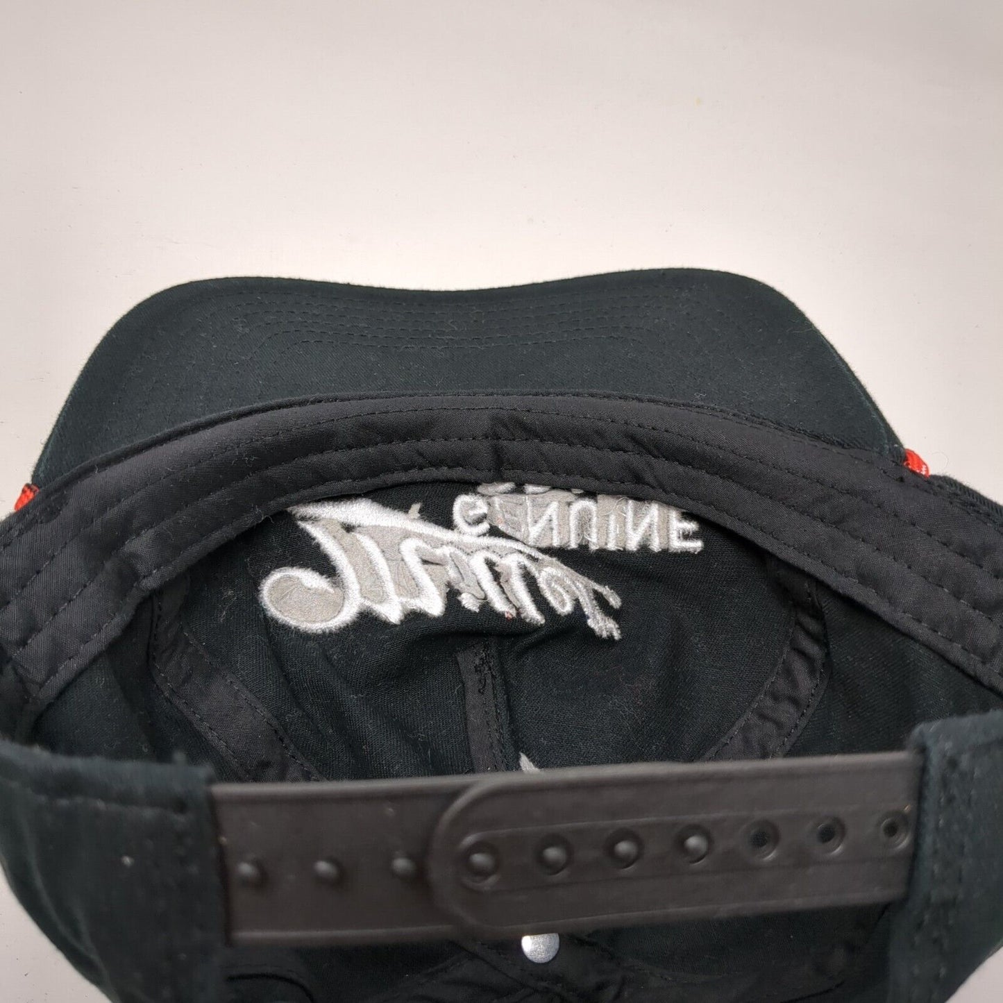 Miller Genuine Draft Snapback Hat Black OSFA Adjustable Rope 6 Panel Mad Engine